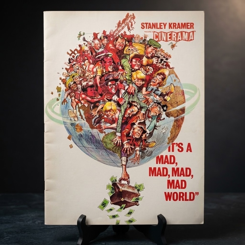 1963 Its A Mad Mad Mad Mad World Cinerama Souvenir Brochure Stanley Kramer